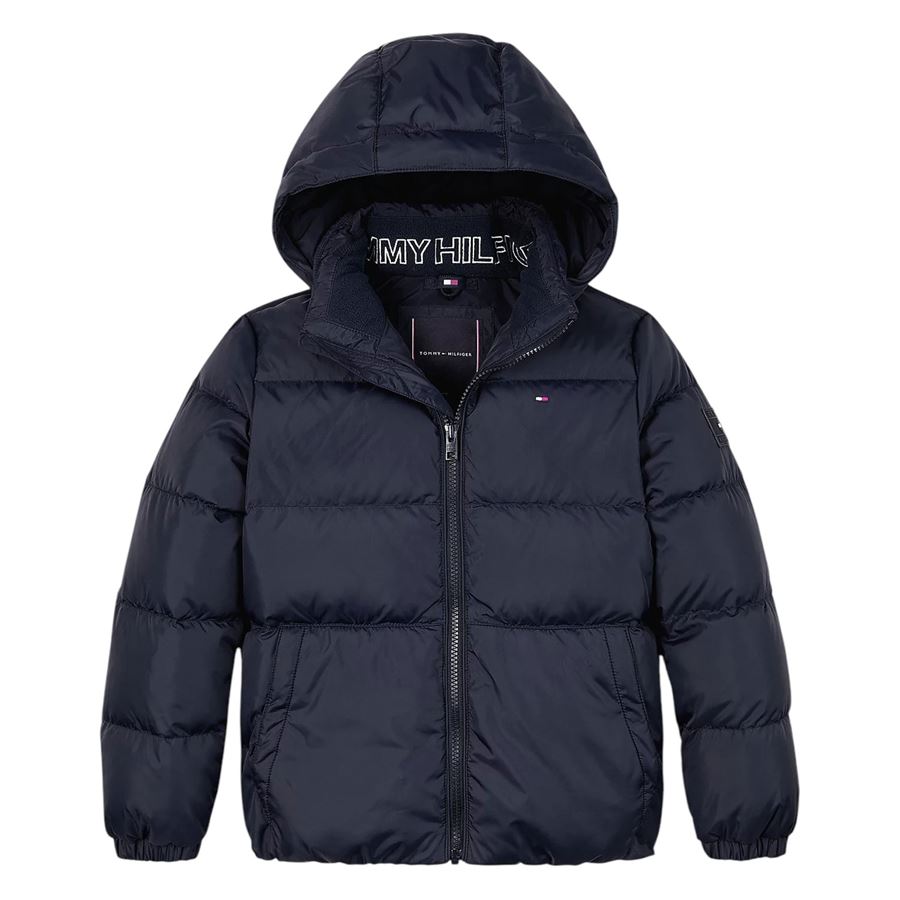 Piumino relaxed fit con cappuccio Tommy Hilfiger | THKB0KB08341DW5